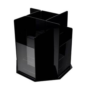 משרד שחור דף הבית סיבוב pmma plexiglass תפריט אקרילי פלייר מגזין לעמוד אקריליק 3 צדדים בעל עלון - Product Image 2