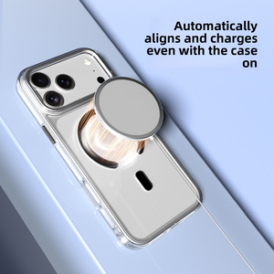 Pour <span class=keywords><strong>IPhone</strong></span> 17 Pro Max étui de téléphone magnétique transparent antichoc non jaunissant étui de téléphone portable pour <span class=keywords><strong>IPhone</strong></span> 14 15 16 - Product Image 4