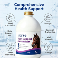 Suplemen Cair Vitamin-Besi-Mineral OEM Horse Health Red Cell 1 Galon Mendukung Daya Tahan, Kesehatan Darah, dan Fungsi Imun