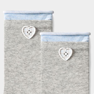 Wholesale Unisex Thick Thread Double Needle Button Pocket <b>Socks</b> Unique Personalized Daily Use Crew <b>Socks</b> for Autumn Woman's - Product Image 2
