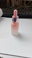 Bouchons de protection en verre pour flacons d'huiles essentielles, transparents et roses, pour compte-gouttes et pompes, en stock, 30 ml, prix usine