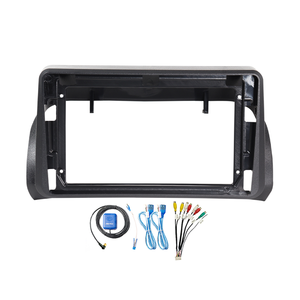 Meihua Marco Fascial texturizado de 9 pulgadas para salpicadero, MARCO DE REPRODUCTOR DE DVD para coche Android apto para <span class=keywords><strong>FIAT</strong></span> <span class=keywords><strong>Argo</strong></span> 2019-2022 con Cable - Product Image 1