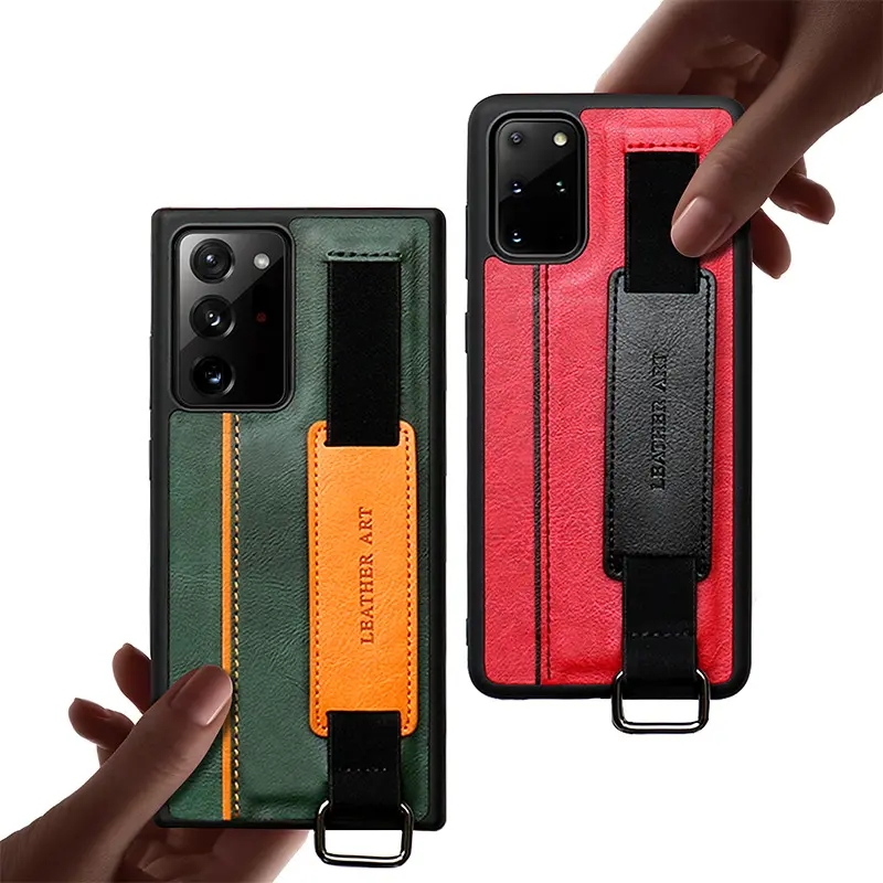 for Samsung s20 mobile phone shell Samsung S20Ultra bracket wrist strap mobile phone holster note20 mobile phone case