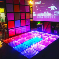 Pista de Baile LED Interactiva de Alta Calidad de 20x20, Iluminación Magnética con Efecto de Ilusión Óptica, Piano Brillante Dorado de Shandong