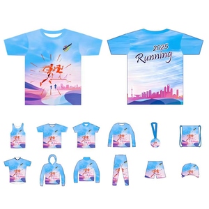 <span class=keywords><strong>T</strong></span>-<span class=keywords><strong>shirt</strong></span> <span class=keywords><strong>de</strong></span> course personnalisé pour marathon urbain, respirant, léger, en polyester par sublimation, imprimé sur toute la surface, pour événement sportif - Product Image 3