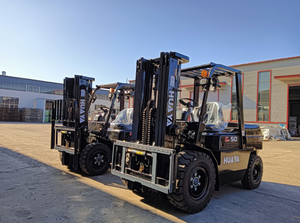 무료 배송 거친 지형 지게차 3 톤 3.5 톤 4 톤 5 톤 디젤 지게차 4x4 일본 엔진 강력 - Product Image 2