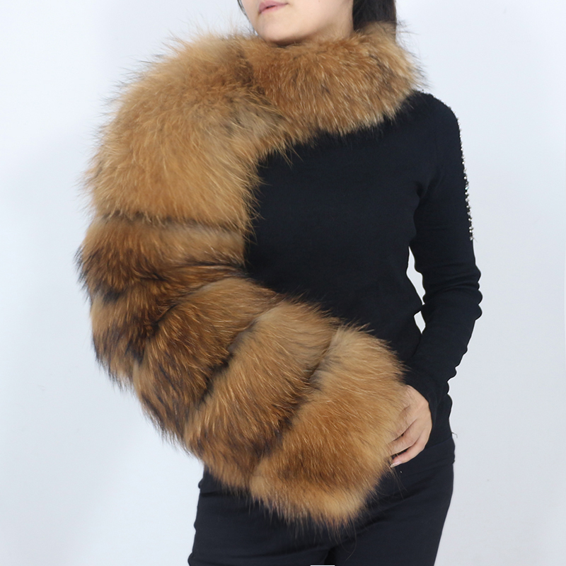 OFTBUY 2023 New Winter Jacket Women Natural  Real Raccoon Fox  Fur Sleeve Coat Ladies Fashion One Sleeve Outerwear Streetwear