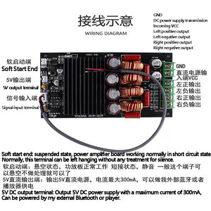 TPA3255大功率双通道2*300瓦立体声D级发热HIFI数字功放板电子模块和套件 - Product Image 2