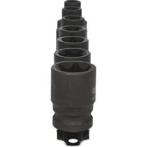 KS TOOLS - 515.1106 Jeu de douilles Torx E-Impact 1/2 '', courtes, E10-E24 (7 pcs) -DOUILLES ET ACCESSOIRES IMPACT EAN 4042146557068 - Product Image 4