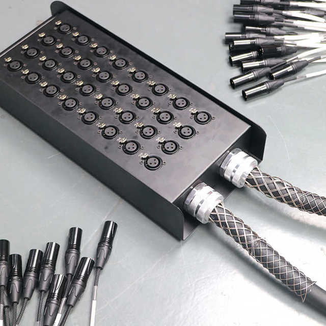ST OEM Professional Audio 32-Channel XLR Stage Box Serpentine Cable Speaker Coaxial Bare Copper Microphone Cable Rubber