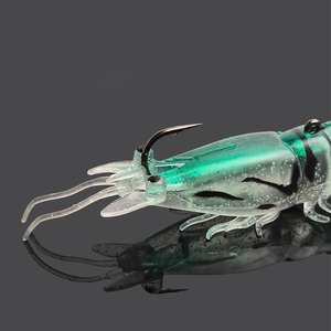 Esche Artificiali Realistiche a Forma di Gambero da 10.5g, 14g, 18.5g, Due Tipi di Montature, Grandi Jig Luminosi per la Pesca in Mare di Calamari e Spigole - Product Image 2