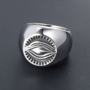 Retro God's Eye <b>Ring</b> Men's Titanium Steel Jewelry Gift SA753 - Product Image 4