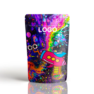 Custom Printed Matte Laminated Aluminum Foil <b>Bag</b> Ziplock Stand up Doypack Pouch Edible Herb Candy Gummies Packaging - Product Image 1