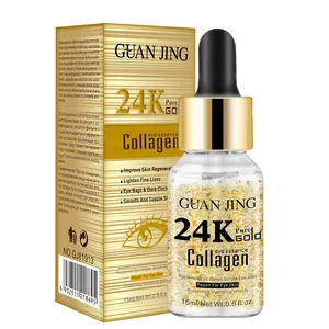 Essentiële Olie Set Lightening 24K Gold Eye Serum Whitening Huid Voeding Gezicht Serum Vloeistof Vrouwelijke Oogzorg