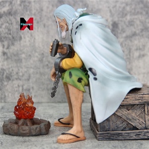 Figura de Anime de One Piece: BT <span class=keywords><strong>Silvers</strong></span> <span class=keywords><strong>Rayleigh</strong></span> Sentado, Rey Oscuro junto a una Fogata, Bebiendo - Estatua, Modelo, Escultura, Artesanía de Plástico - Product Image 3
