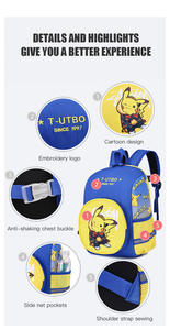 Borsa scolastica per bambini di età superiore a 2-6 anni zaino in età prescolare per ragazzi e ragazze carino cartone animato - Product Image 6