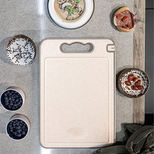 <span class=keywords><strong>Planche</strong></span> <span class=keywords><strong>à</strong></span> <span class=keywords><strong>découper</strong></span> en PP de qualité alimentaire en acier inoxydable 304 antibactérien double face pour couper le plastique de la paille de blé Cuisine domestique - Product Image 3