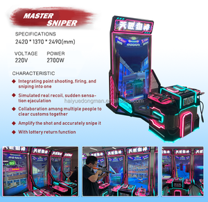 Machine de <span class=keywords><strong>jeu</strong></span> vidéo d'arcade de tir au pistolet à 2 joueurs, prix d'usine, fonctionnement à pièces, simulateur de tireur d'élite, anglais - Product Image 4