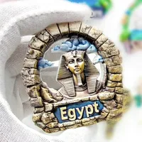 Afrika Ägypten Harz 3D Kühlschrankmagnete Tourismus Souvenir Kühlschrankaufkleber Handwerkskunst Geschenk Dekorationsartikel