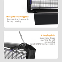 Lámpara LED para matar mosquitos de 10W, luz UV para interiores, trampa para insectos atractiva, Zapper eléctrico sólido para insectos