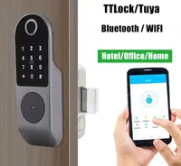Puerta exterior impermeable doble huella dactilar seguridad inteligente timbre Cámara bloqueo contraseña Digital tarjeta RFID entrada sin llave