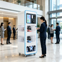 Machine de nettoyage de casques automatique, laveuse-sécheuse de casques avec désinfection UV et désodorisation à l'ozone pour les magasins de location de casques de moto