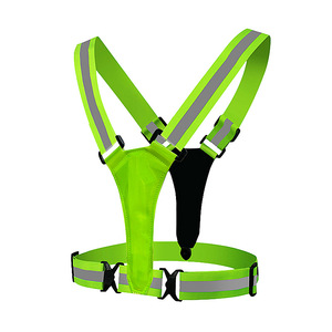 三级可调发光二极管反光跑步背心USB充电电缆充电带弹性安全服 - Product Image 2