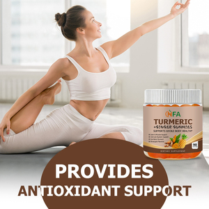 OEM ODM Turmeric Ginger Gummies with Turmeric Extract Ginger Extract Support Immune Comforts Stomach Antioxidant Liver Joint - Product Image 5