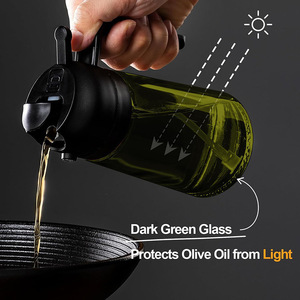 Botella de Vidrio de 470 ml con Rociador de Aceite de Oliva, Dispensador de Aceite para Freidora de Aire, a Prueba de Fugas, Apto para Lavavajillas - Product Image 4