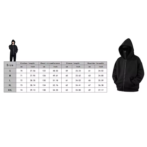 Sudaderas con capucha personalizadas de alta calidad con logo, de moda, de forro polar, con máscara de esquí, para hombre, estilo urbano, con cremallera completa y máscara integrada - Product Image 3