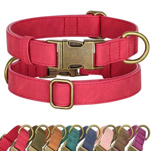 <span class=keywords><strong>Collar</strong></span> ajustable duradero de liberación rápida para mascotas, <span class=keywords><strong>Collar</strong></span> de perro de cuero PU con hebilla de metal - Product Image 6