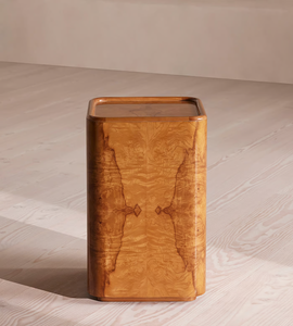Italie Olive Ash Burl Salon <span class=keywords><strong>Table</strong></span> D'appoint En Bois De Luxe Moderne Bord Arrondi Personnalisé Fabriqué À <span class=keywords><strong>La</strong></span> Main Mobilier D'intérieur <span class=keywords><strong>Table</strong></span> D'appoint - Product Image 2
