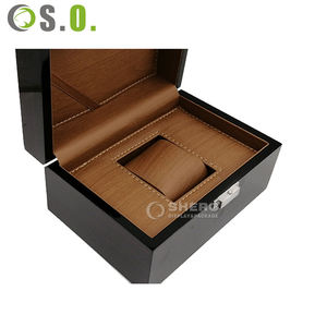 Caja de Reloj de Madera de Lujo con Impresión Personalizada de Shero Factory, Caja de Regalo de Madera de Lujo con Logotipo Personalizado, Caja de Almacenamiento para Relojes - Product Image 2