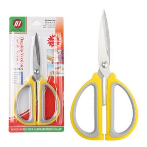 Multifunctional Household Stainless Steel Scissors With Double-Color Plastic Handle Powerful <b>Kitchen</b> Student Office Scissors - Product Image 2
