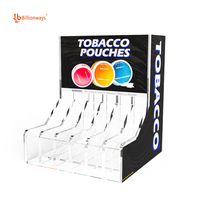 Présentoirs en acrylique à 6 niveaux pour sachets de chewing-gum, pour les magasins de tabac