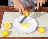 Professionele Zester Gereedschap Multifunctionele Keuken Kaas Wortel Groente Rasp Handmatige Citroen Zester met Beschermkap