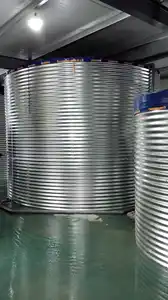 100000liter Bolted Assembly Water Tanks Galvanized Corrugated Steel Aquaculture Water Tanks Rain Water Tank