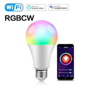 9 Wát WiFi Thông Minh Bóng Đèn E27 LED RGB Đèn Làm Việc Với Alexa/Google Nhà Tuya Thông Minh Cuộc Sống APP <span class=keywords><strong>Dimmable</strong></span> RGB + Trắng + Ấm Trắng - Product Image 2