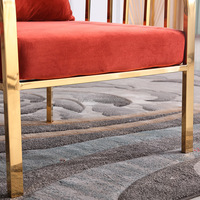 Chaise de salle à manger de banquet de restaurant d'hôtel de luxe moderne, chaise de loisirs de salon en acier inoxydable doré, design cage à oiseaux