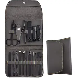 Nail Clipper Set - Professional Cutter Nipper Pedicure Kits, Beauty Manicure Set with Luxurious PU Leather Storage Case