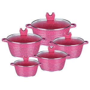 Cooklover classique Stock marmite ensemble haute qualité vert aluminium céramique Sauces pots durable métal maison ustensiles de cuisine - Product Image 2