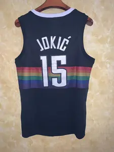 2023/24 yeni Nugget Jersey basketbol gömlek orijinal yüksek kalite Carmelo Anthony Jokic ısı-mühürlü Nbaing formalar özel