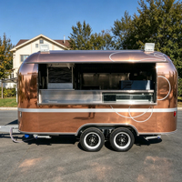 Camión de Comida Totalmente Equipado, Remolque de Comida Personalizado para Europa, Carrito Móvil para Té de Burbujas, Café, Hot Dogs, con Certificación CE y DOT