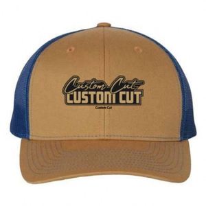 Chapeau de papa à logo brodé personnalisé unisexe tendance en tissu éponge de coton à bord incurvé non structuré Style gaufré à motif de lettres imprimées - Product Image 1