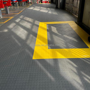 Dalles de sol en vinyle emboîtables de 18 mm d'épaisseur, antidérapantes, pour garage et atelier, 400x400 mm, surface solide - Product Image 3
