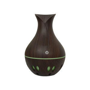 Humidificateur USB silencieux en plastique, design grain de bois, diffuseur circulaire en forme de champignon, capacité 0,5L pour aromathérapie et usage domestique - Product Image 3