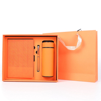 Cuadernos de Cuero A5 Personalizados de Lujo, Juego de Regalo con Bolígrafo y Botella Térmica, Personalizables