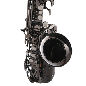 Saxofón Soprano de buena calidad, Saxofón Soprano curvo de latón amarillo lacado en oro - Product Image 2