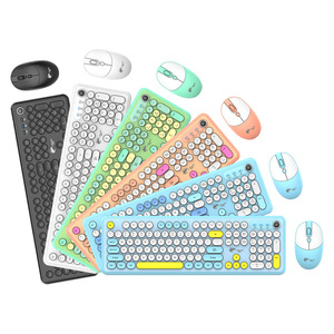 L-Shark Wireless <b>Keyboard</b> Mouse Combo Punk Keys Ultra Thin Numeric Keypad Office Desktop Laptop Use - Product Image 5