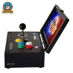 ตู้เกมอาร์เคดพกพาโลหะขนาด 10 นิ้ว รับประกัน 1 ปี รองรับหลายภาษา เกมต่อสู้พันเกม คอนโซลวิดีโอเกมสำหรับใช้ในบ้าน - Product Image 3